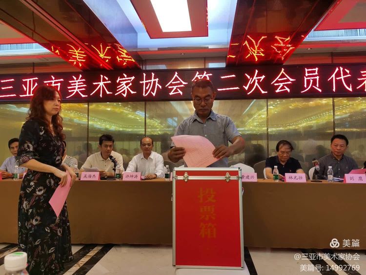 三亚市美术家协会第二次会员代表大会成功召开